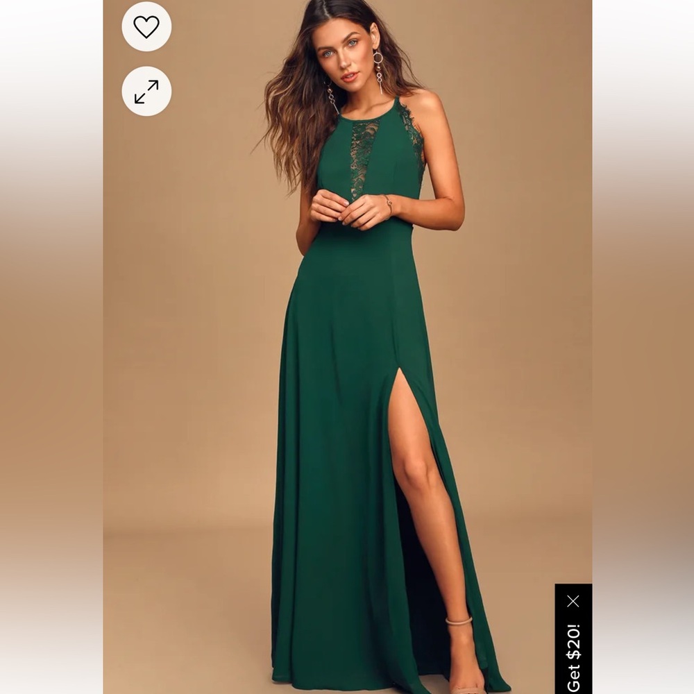 Lulus Hunter Green Maxi Dress